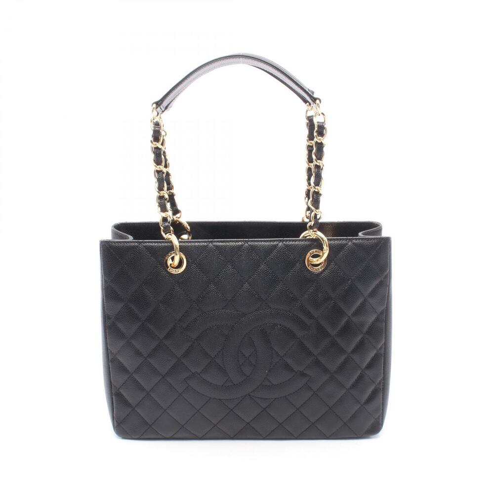 Chanel Matelasse Grand Shopping GST Tote Bag Caviar Leather Grained Calfskin